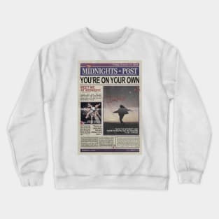 From Sprinkler Splashes To Fireplace Ashes Newspaper Crewneck Sweatshirt